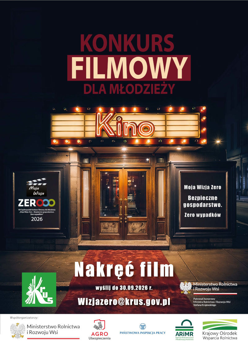 Plakat konkursu moja wizja zero 